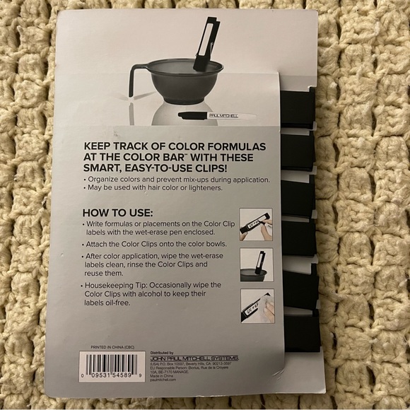 Paul Mitchell color bowl clips, Sweet Shot Beaker & PM Vent Brush - Picture 2 of 5